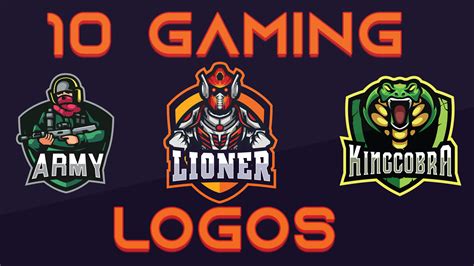 gaming logo template|free animated logo gaming.